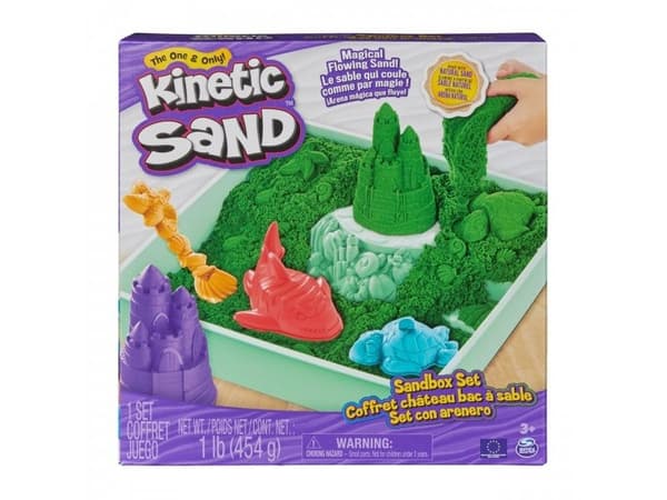 Kinetic Sand sandlådeset - grön