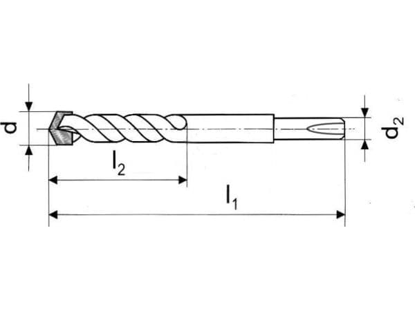 Borr SDS plus 24x1000 mm