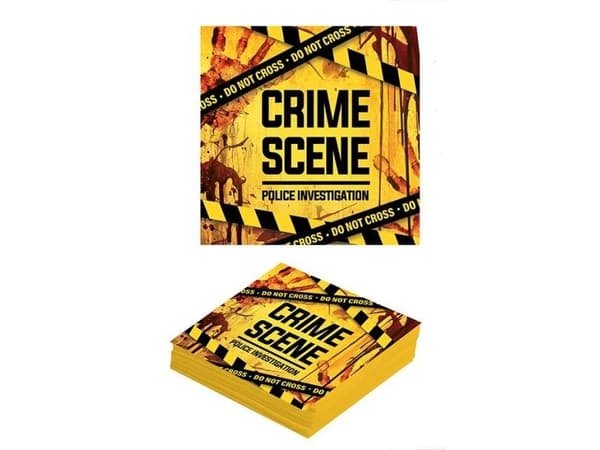 Crime Scene -servietit, 20 kpl