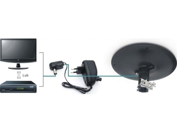 Opticum DVB-T Dynamic UFO-360 musta