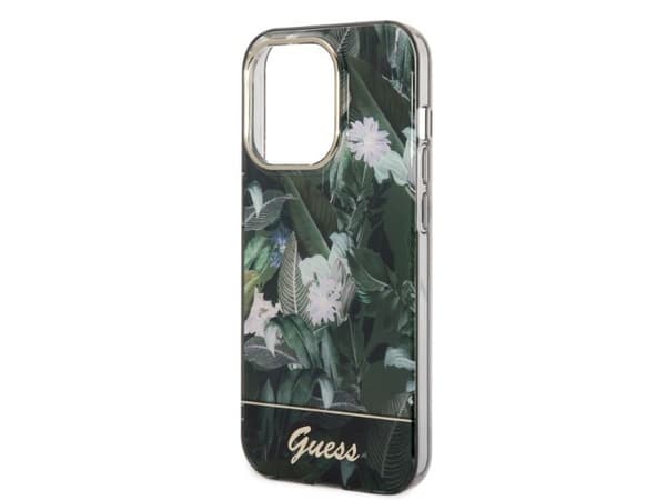 Guess Jungle Collection-deksel for iPhone 14 Pro Max - grønn