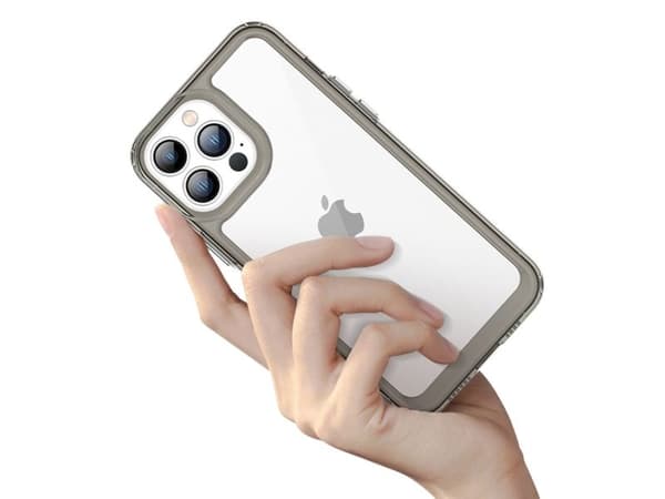 Outer Space-skal för iPhone 12 Pro Max hårt skydd med gelram - blå