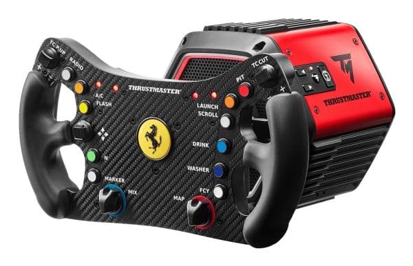 Thrustmaster T818 Ferrari 488 GT3 Simulator, Ratt + Pedaler, PC, D-pad, Analog / Digital, Kabel, USB