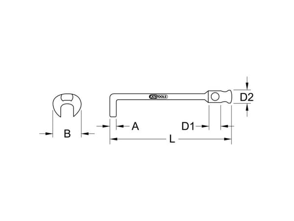 KS Tools 517.9174, Stål, 1 styck