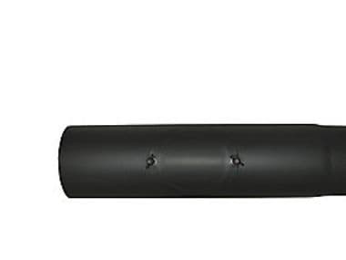 150 mm Metalbestos Sorte røgrør længde 500 mm med renseklap