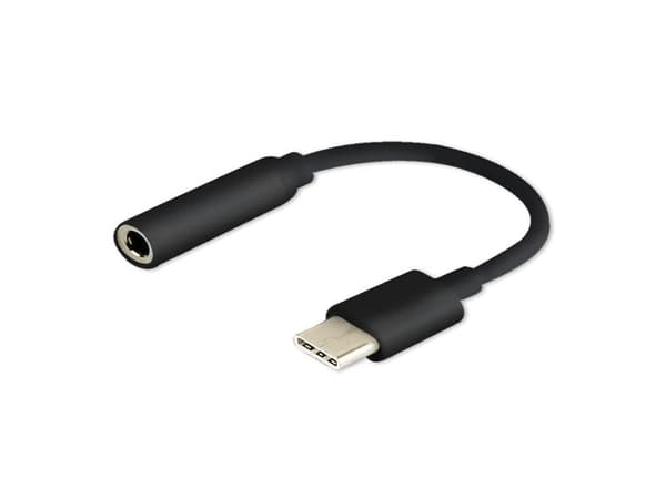 Savio AK-35 USB Type-C til 3,5 mm Mini Jack-adapterkabel, svart