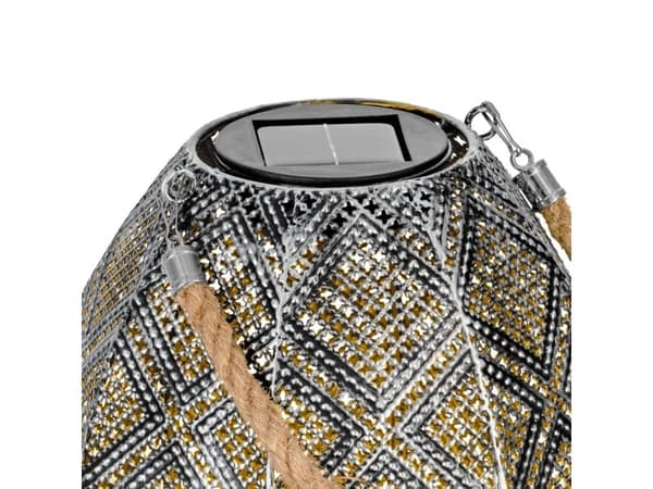 EGLO SOLCELLE bordlampe i sort og nød
