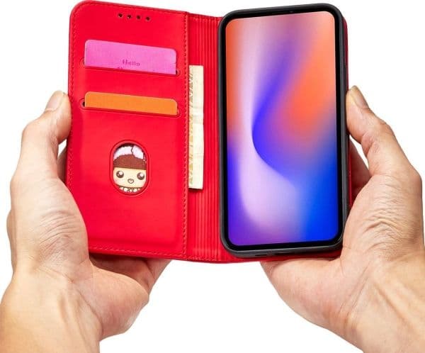 Magnetkortetui til iPhone 12 Pro Max - rød