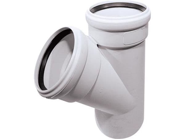 Skolan støjdæmpende grenrør 110/58mm 45 grader