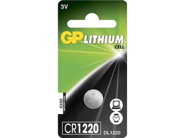 Gp cr1220 batteri stk.