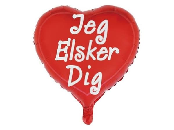 Folio ilmapallo sydän rakastan sinua