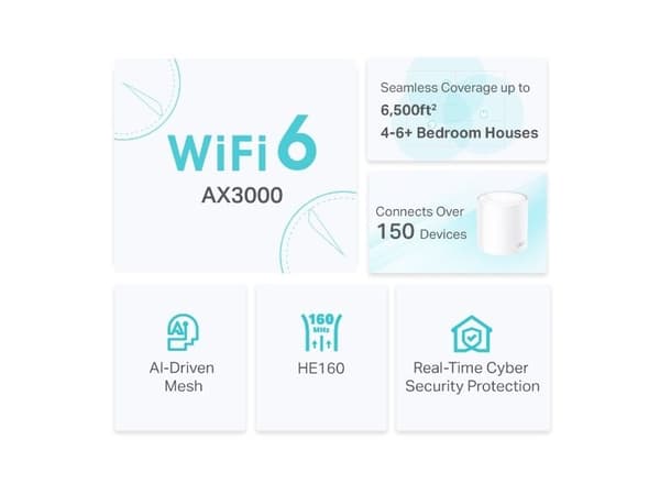 TP-Link Deco X50 mesh-system AX3000 Wi-Fi 6, 3-pack
