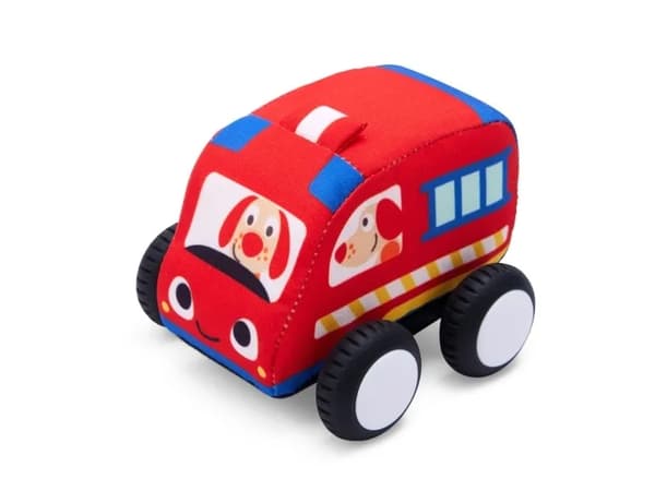 Hape Pull-Back Plush Car Set