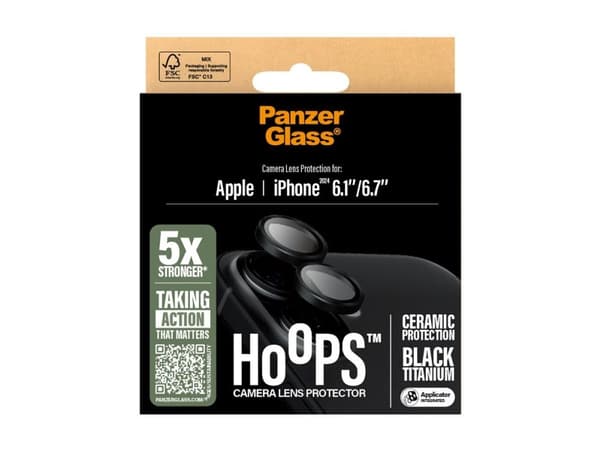 PanzerGlass Hoops Ceramic LensProtector iPhone 16 6.1" / 16 Plus 6.7" 1281