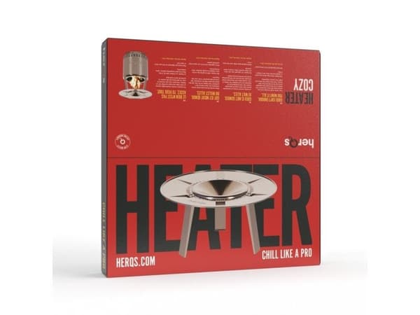 herQs Cozy Heater i rustfritt stål