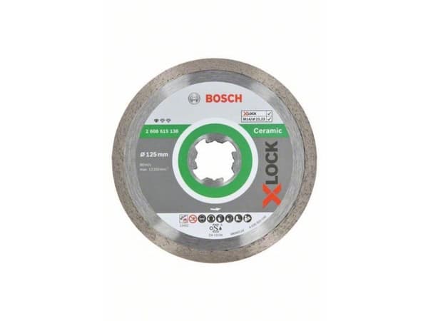 Bosch DIAMANTSKIVE X-LOCK STD CERAMIC 125XMM