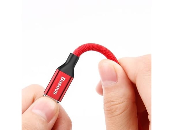Baseus Yiven, 1,8 m, Lightning, USB A, Hanstik, Hanstik, Rød