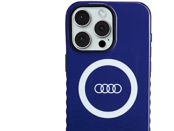 Audi IML Big Logo MagSafe-deksel til iPhone 15 Pro Max - blå