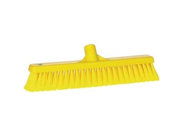 Fejekost, Vikan, gul, PP/rustfrit stål, 41 cm, blød