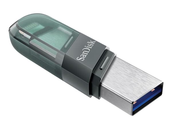 SanDisk iXpand Flip - USB-flashstasjon - 64 GB - USB 3.1 Gen 1 / Lightning