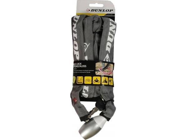 Dunlop - Låskedja för cykel 120 cm (grå)