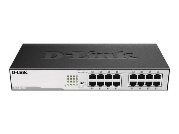 D-Link DGS 1016D - Switch - 16 x 10/100/1000 - skrivbordsmodell
