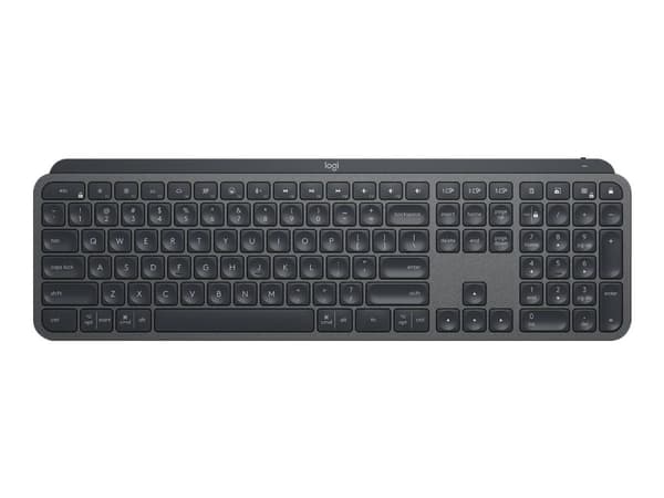 Logitech 920-010932, Langaton, RF Wireless + Bluetooth, Näppäimen saksikytkin, QWERTY, LED, Grafiitti