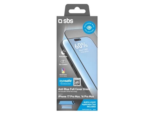 SBS TEAPPLEYESIP1769, Apple, iPhone 17 Pro Max/16 Pro Max, Transparent, 1 styck