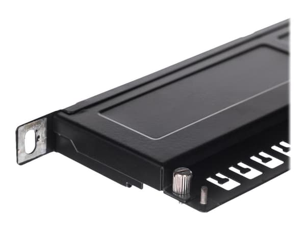 Netrack - Patch panel with shelf - rackmonterbar - CAT 6 - UTP - RJ-45 X 24 - 0.5U - 19"