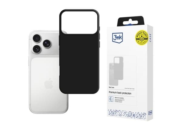 3MK Matt Case deksel til Apple iPhone 17 Pro svart