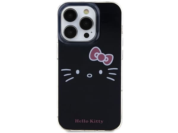 Sourcing Hello Kitty HKHCP14LHKHLK iPhone 14 Pro 6,1" sortere/sortere hardcase IML Kitty Face