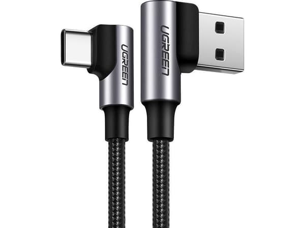 Ugreen USB-kabel USB-A till USB-C 2 m grå (63791)