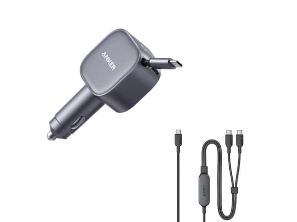 Anker Nano - Strömadapter - 75 Watt - 2 utdatakontakter (USB-C)