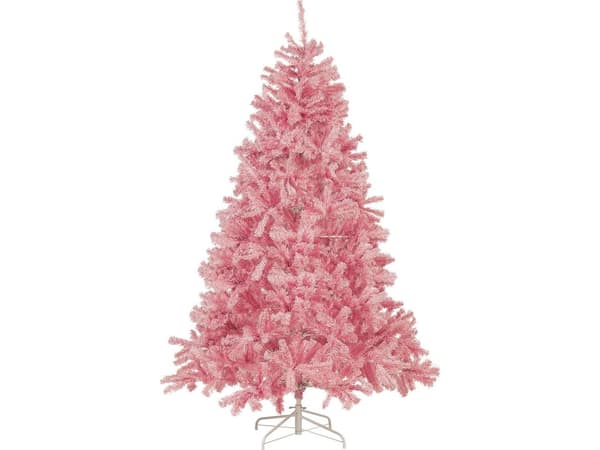 Shumee Artificial Christmas Tree Farnham on a Stand Pink