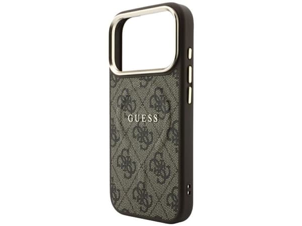 Guess Embossed 4G Classic MagSafe Case for iPhone 17 Pro Max / 18 Pro Max - Brown
