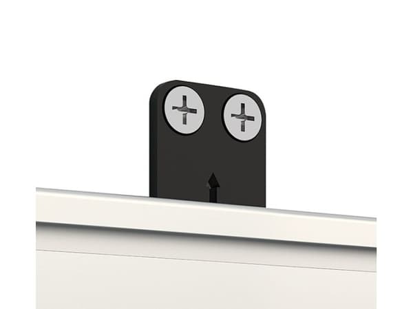 B-TECH System X - Monteringskomponent (rail mounting bracket) - svart - väggmonterbar