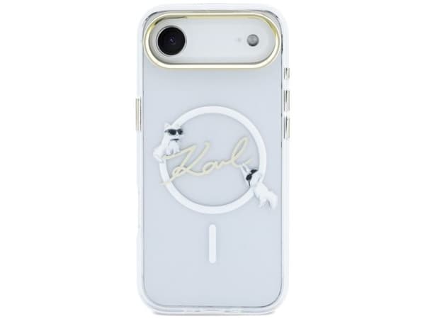 Karl Lagerfeld IML Choupettes Karl Script Logo MagSafe iPhone Air Case - Clear