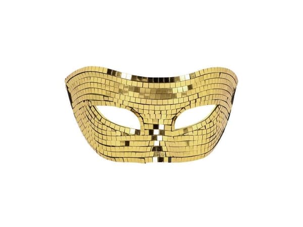 Disco ögonmask, guld