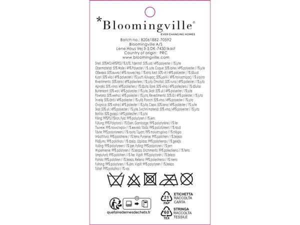 BLOOMINGVILLE Peo pynt rød ull