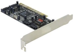 Delock Controller SATA, 4 port with Raid - Styreenhed til lagring (RAID) - 4 Kanal - SATA 1.5Gb/s - RAID 0, 1, 0+1 - PCI