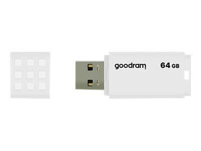GOODRAM UME2 - USB-flashstasjon - 64 GB - USB 2.0 - hvit
