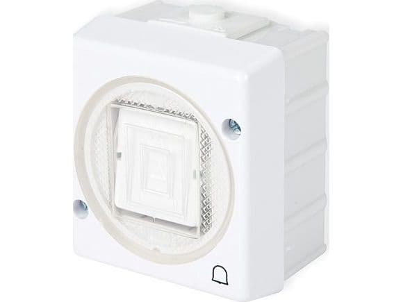 Karlik Senior ringklockknapp vit (WHS-4)
