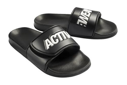 Badesandal sort str 44/45