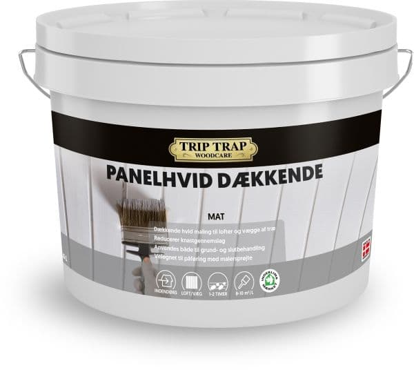 Trip Trap Panelhvid dækkende, hvid