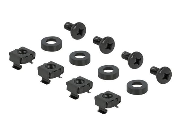 Delock - Rackpanel för kabelhantering - svart - 2U - 19"