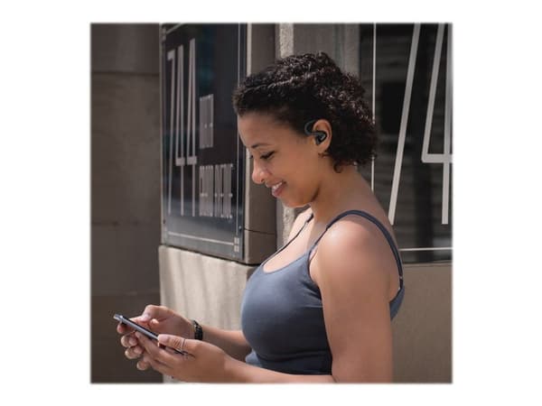 Koss FitClips BT232i - Ørepropper med mikrofon - i øret - over-øret-montering - Bluetooth - trådløs - grå