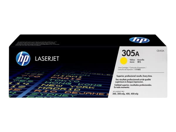 Lasertoner hp 305a ce412a, 2 600 sidor, gul