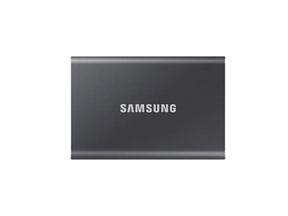 4 TB SSD-levy Samsung Portable T7 Gen2 USB3.2 Titan harmaa