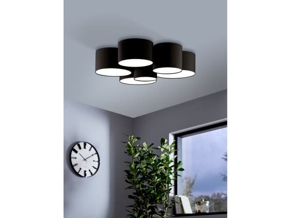 EGLO PASTORE 2 taklampe i sort, 6L