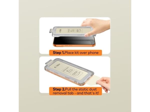 Tech-Protect Quick Set+ 2-Pack Tempered Glass for Samsung Galaxy S26+ - Black